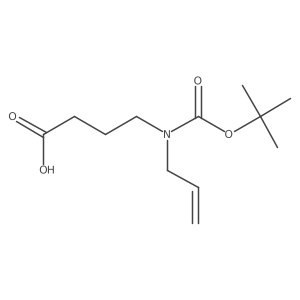 4-(Allyl(tert-butoxycarbonyl)amino)butanoic acid结构式