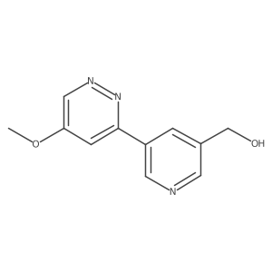 5-(5-Methoxy-3-pyridazinyl)-3-pyridinemethanol Structure