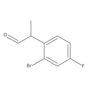 2-(2-Bromo-4-fluorophenyl)propanal Structure