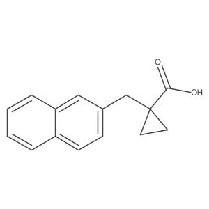 1-[(Naphthalen-2-yl)methyl]cyclopropane-1-carboxylic acid Structure