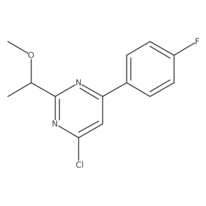 4-Chloro-6-(4-fluorophenyl)-2-(1-methoxyethyl)pyrimidine Structure