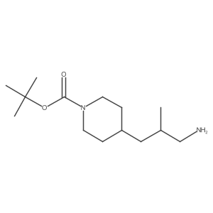 Tert-butyl 4-(3-amino-2-methylpropyl)piperidine-1-carboxylate Structure