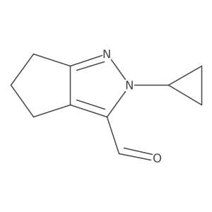 2-Cyclopropyl-2,4,5,6-tetrahydrocyclopenta[c]pyrazole-3-carbaldehyde Structure