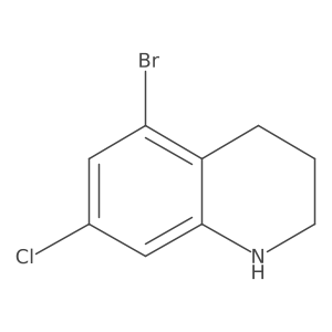 5-Bromo-7-chloro-1,2,3,4-tetrahydroquinoline Structure