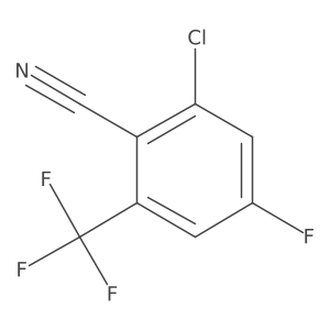 2-Chloro-4-fluoro-6-(trifluoromethyl)benzonitrile Structure