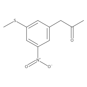 1-(3-(Methylthio)-5-nitrophenyl)propan-2-one Structure