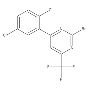 2-Bromo-6-(2,5-dichlorophenyl)-4-(trifluoromethyl)pyrimidine结构式