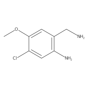 2-(Aminomethyl)-5-chloro-4-methoxyaniline结构式