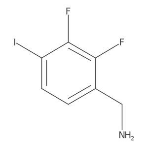 2,3-Difluoro-4-iodobenzylamine结构式