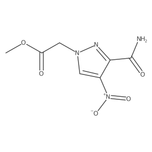 Methyl 2-(3-carbamoyl-4-nitro-1H-pyrazol-1-yl)acetate Structure