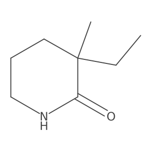 3-Ethyl-3-methylpiperidin-2-one Structure