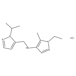 1-ethyl-N-[(1-isopropyl-1H-pyrazol-5-yl)methyl]-5-methyl-1H-pyrazol-4-amine结构式