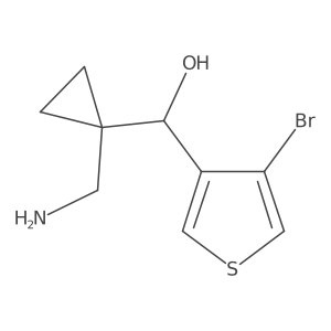 [1-(Aminomethyl)cyclopropyl](4-bromothiophen-3-yl)methanol Structure