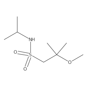 2-methoxy-2-methyl-N-(propan-2-yl)propane-1-sulfonamide Structure