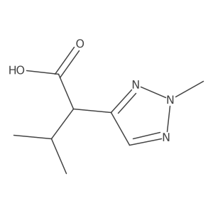 3-Methyl-2-(2-methyl-2H-1,2,3-triazol-4-yl)butanoic acid Structure