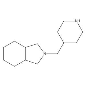 (3aR,7aS)-2-[(piperidin-4-yl)methyl]-octahydro-1H-isoindole Structure