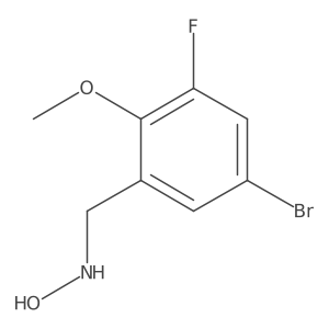 N-[(5-bromo-3-fluoro-2-methoxyphenyl)methyl]hydroxylamine结构式