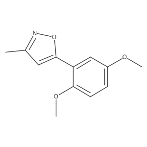 5-(2,5-Dimethoxyphenyl)-3-methylisoxazole结构式