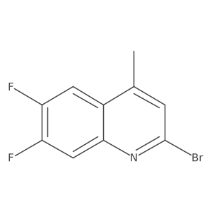 2-Bromo-6,7-difluoro-4-methylquinoline Structure