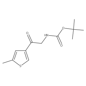 tert-butyl N-[2-(5-methylthiophen-3-yl)-2-oxoethyl]carbamate Structure