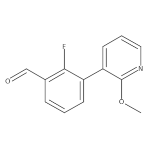 2-Fluoro-3-(2-methoxypyridin-3-yl)benzaldehyde Structure