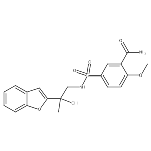 5-(N-(2-(benzofuran-2-yl)-2-hydroxypropyl)sulfamoyl)-2-methoxybenzamide Structure