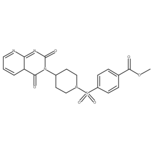 methyl 4-[4-(2,4-dioxo-4aH-pyrido[2,3-d]pyrimidin-3-yl)piperidin-1-yl]sulfonylbenzoate Structure