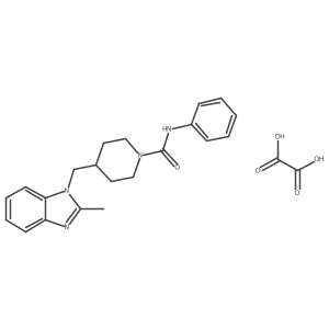4-((2-methyl-1H-benzo[d]imidazol-1-yl)methyl)-N-phenylpiperidine-1-carboxamide oxalate Structure