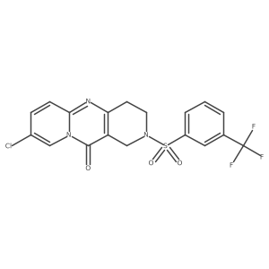 8-chloro-2-((3-(trifluoromethyl)phenyl)sulfonyl)-3,4-dihydro-1H-dipyrido[1,2-a:4',3'-d]pyrimidin-11(2H)-one Structure