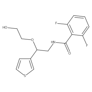 2,6-difluoro-N-(2-(2-hydroxyethoxy)-2-(thiophen-3-yl)ethyl)benzamide Structure