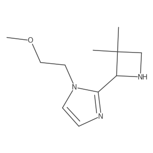 2-(3,3-dimethylazetidin-2-yl)-1-(2-methoxyethyl)-1H-imidazole Structure