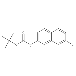 tert-Butyl N-(7-chloro-1,8-naphthyridin-2-yl)carbamate Structure