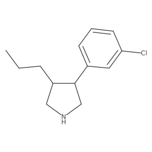3-(3-Chlorophenyl)-4-propylpyrrolidine Structure