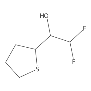 2,2-Difluoro-1-(thiolan-2-yl)ethan-1-ol Structure