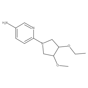 6-(3-Ethoxy-4-methoxypyrrolidin-1-yl)pyridin-3-amine Structure