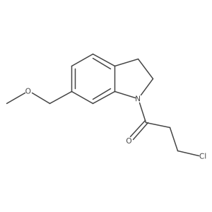 3-Chloro-1-(6-(methoxymethyl)indolin-1-yl)propan-1-one结构式