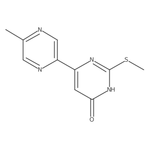 6-(5-methylpyrazin-2-yl)-2-(methylthio)pyrimidin-4(3H)-one Structure