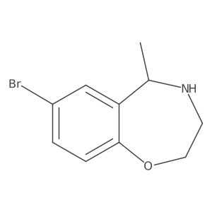 7-Bromo-5-methyl-2,3,4,5-tetrahydro-1,4-benzoxazepine结构式