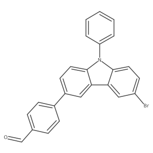 4-(6-Bromo-9-phenyl-9H-carbazol-3-yl)benzaldehyde Structure