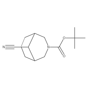 Tert-butyl9-cyano-3-azabicyclo[3.3.1]nonane-3-carboxylate结构式