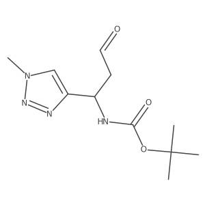 tert-butyl N-[(1S)-1-(1-methyl-1H-1,2,3-triazol-4-yl)-3-oxopropyl]carbamate Structure