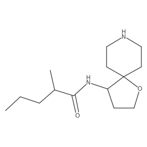 2-methyl-N-{1-oxa-8-azaspiro[4.5]decan-4-yl}pentanamide Structure