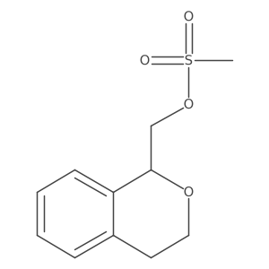 (3,4-dihydro-1H-2-benzopyran-1-yl)methyl methanesulfonate结构式