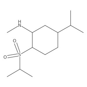 N-methyl-5-(propan-2-yl)-2-(propane-2-sulfonyl)cyclohexan-1-amine结构式