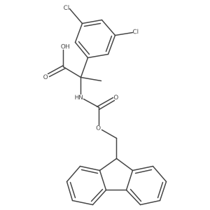2-(3,5-dichlorophenyl)-2-({[(9H-fluoren-9-yl)methoxy]carbonyl}amino)propanoic acid结构式