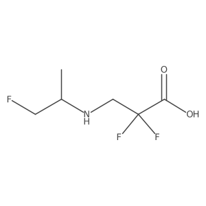 2,2-Difluoro-3-[(1-fluoropropan-2-yl)amino]propanoic acid Structure