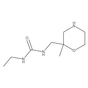 3-Ethyl-1-[(2-methylmorpholin-2-yl)methyl]urea Structure