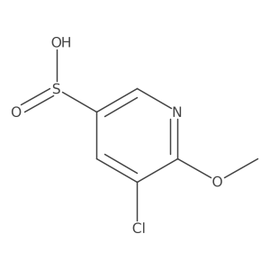 5-Chloro-6-methoxypyridine-3-sulfinic acid Structure