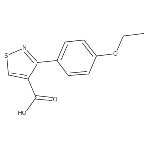 3-(4-Ethoxyphenyl)-1,2-thiazole-4-carboxylic acid结构式