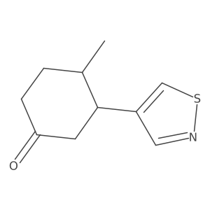 4-Methyl-3-(1,2-thiazol-4-yl)cyclohexan-1-one Structure